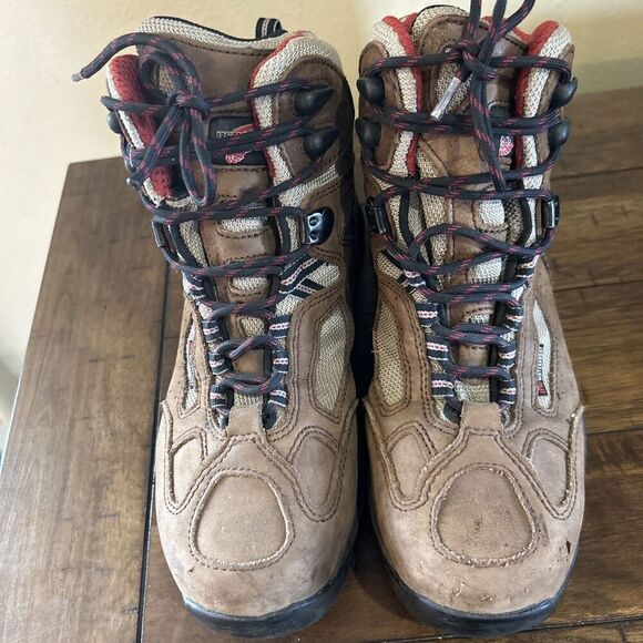 Red Wing 2375 WOMENS 8 Steel Toe Brown Hiking Work Boot Vibram Sole - Picture 2 of 10